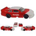3"x1-1/4"x3/4" Red & White Nascar Style Die Cast Car